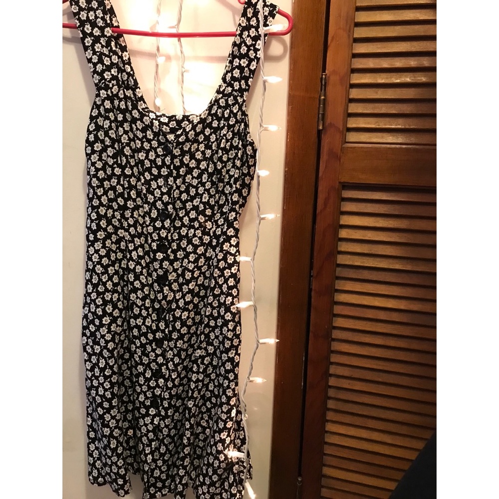 Moda International Floral black and white dress.